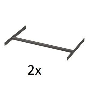 IKEA AURDAL Clothes Rail (2 pack) 22 1/4" Dark Gray 104.609.49
